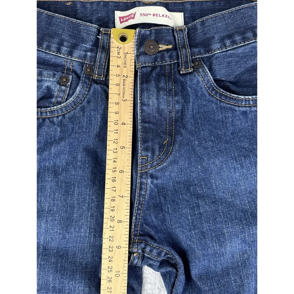 Levi's 550 Relaxed‎ Boys Jeans Blue 14 Slim (25x27)